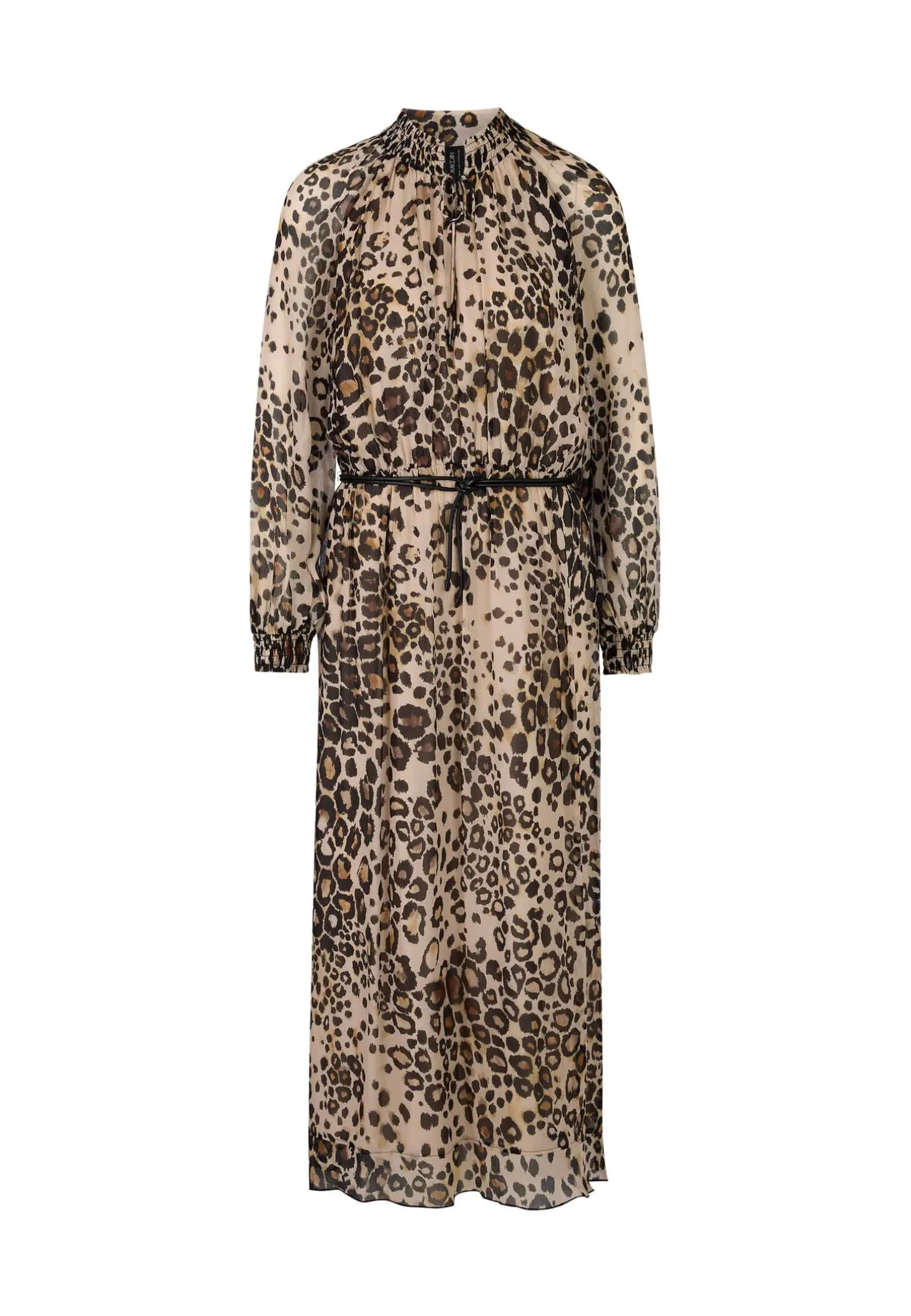 Damen Maxi-Kleid mit Leo-Print