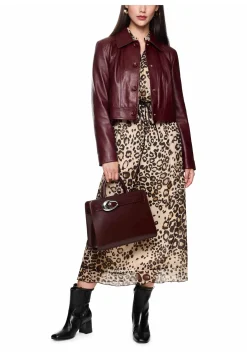 Damen Maxi-Kleid mit Leo-Print