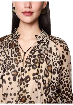 Damen Maxi-Kleid mit Leo-Print