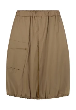 Damen Midi-Ballonrock aus Fallschirmstoff