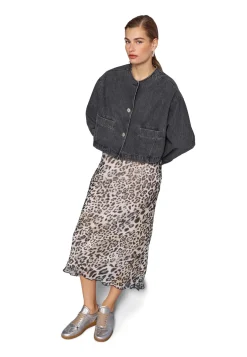 Damen Midirock aus Viskose