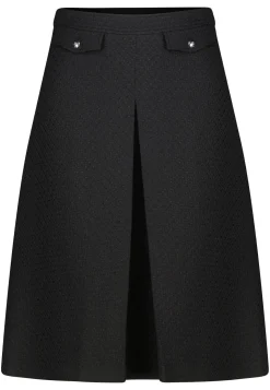 Damen Midirock mit Kellerfalte RAFERI