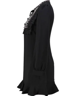 Damen Minikleid BLACK CREPE EMBELLISHED TUNIC