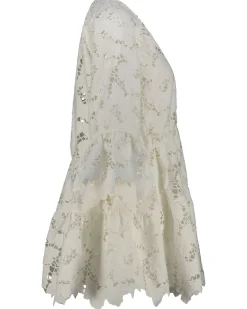 Damen Minikleid COTTON LACE WIDE SLEEVE MINI DRESS