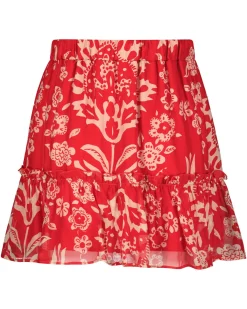 Damen Minirock mit Volants