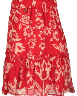 Damen Minirock mit Volants