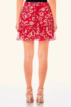 Damen Minirock mit Volants