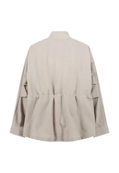 Damen Oversize-Jacke SUNFLOWER SAHARIANA aus Seersucker-Gewebe