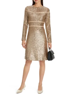 Damen Paillettenkleid