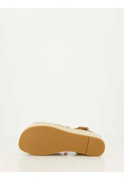 Damen Plateau-Sandalen mit Leder