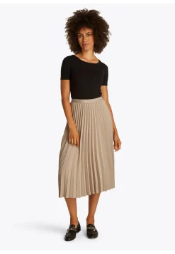 Damen Plisseerock FLUID PLEATED PULL ON MIDI SKIRT