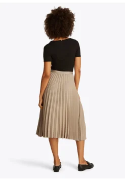 Damen Plisseerock FLUID PLEATED PULL ON MIDI SKIRT