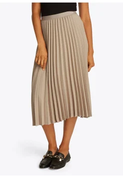 Damen Plisseerock FLUID PLEATED PULL ON MIDI SKIRT