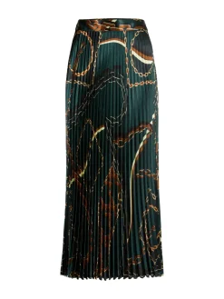 Damen Plisseerock SYDNEY mit Ketten-Print