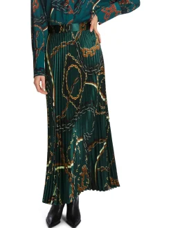 Damen Plisseerock SYDNEY mit Ketten-Print