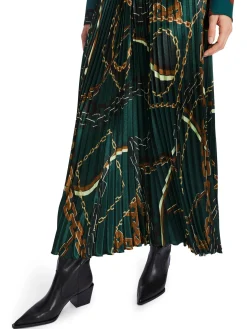 Damen Plisseerock SYDNEY mit Ketten-Print