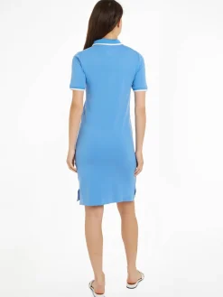 Damen Polokleid TH-MONOGRAMM Slim Fit