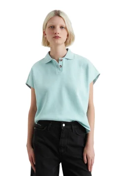 Damen Poloshirt aus Heavy-Jersey Wide Fit