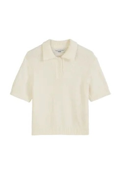 Damen Poloshirt gestrickt