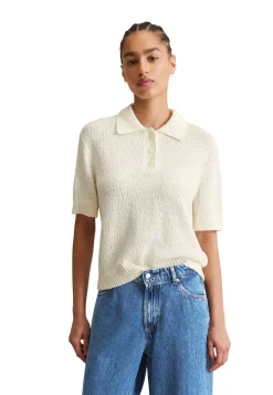 Damen Poloshirt gestrickt