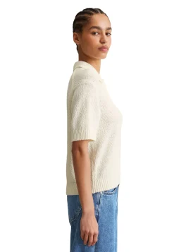 Damen Poloshirt gestrickt