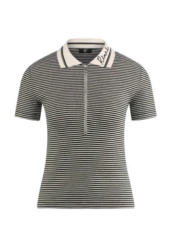 Damen Poloshirt mit Streifen
