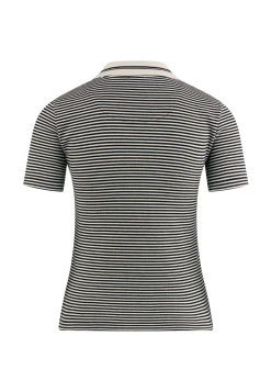 Damen Poloshirt mit Streifen