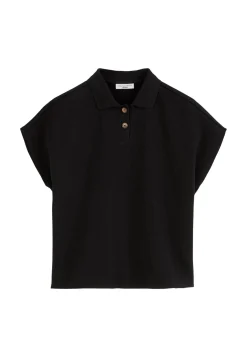 Damen Poloshirt Oversized Fit