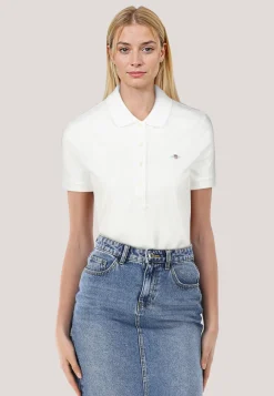 Damen Poloshirt SLIM SHIELD CAP SLEEVE PIQUE POLO