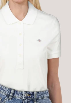 Damen Poloshirt SLIM SHIELD CAP SLEEVE PIQUE POLO