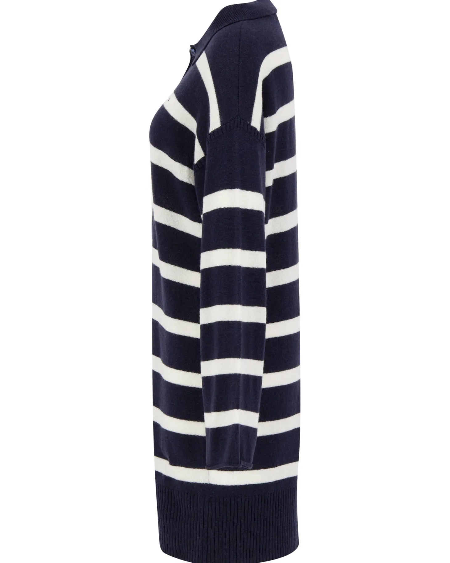 Damen Polo-Strickkleid