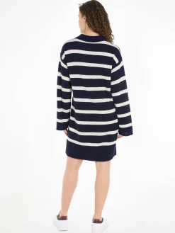 Damen Polo-Strickkleid