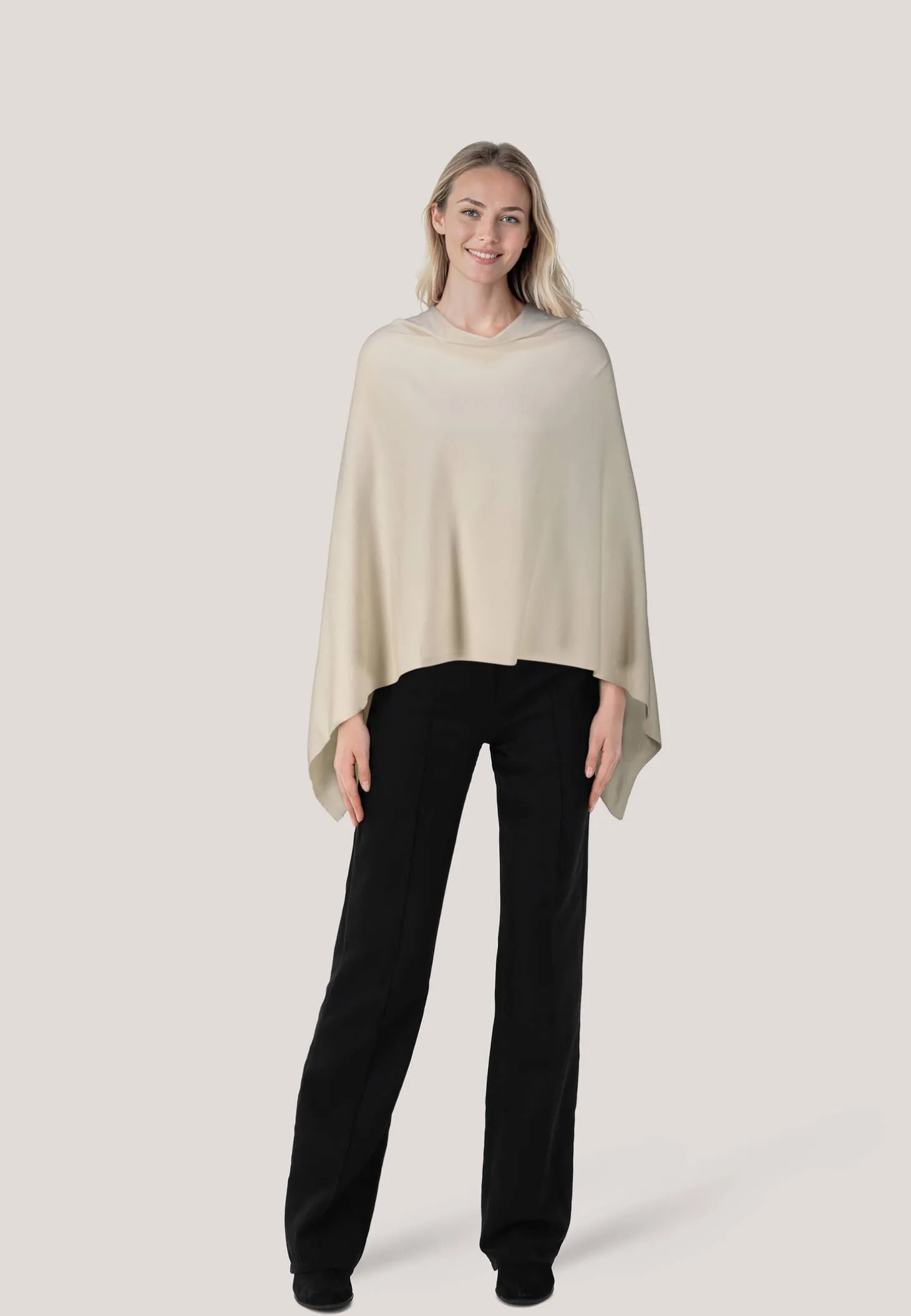 Damen Poncho aus Jersey