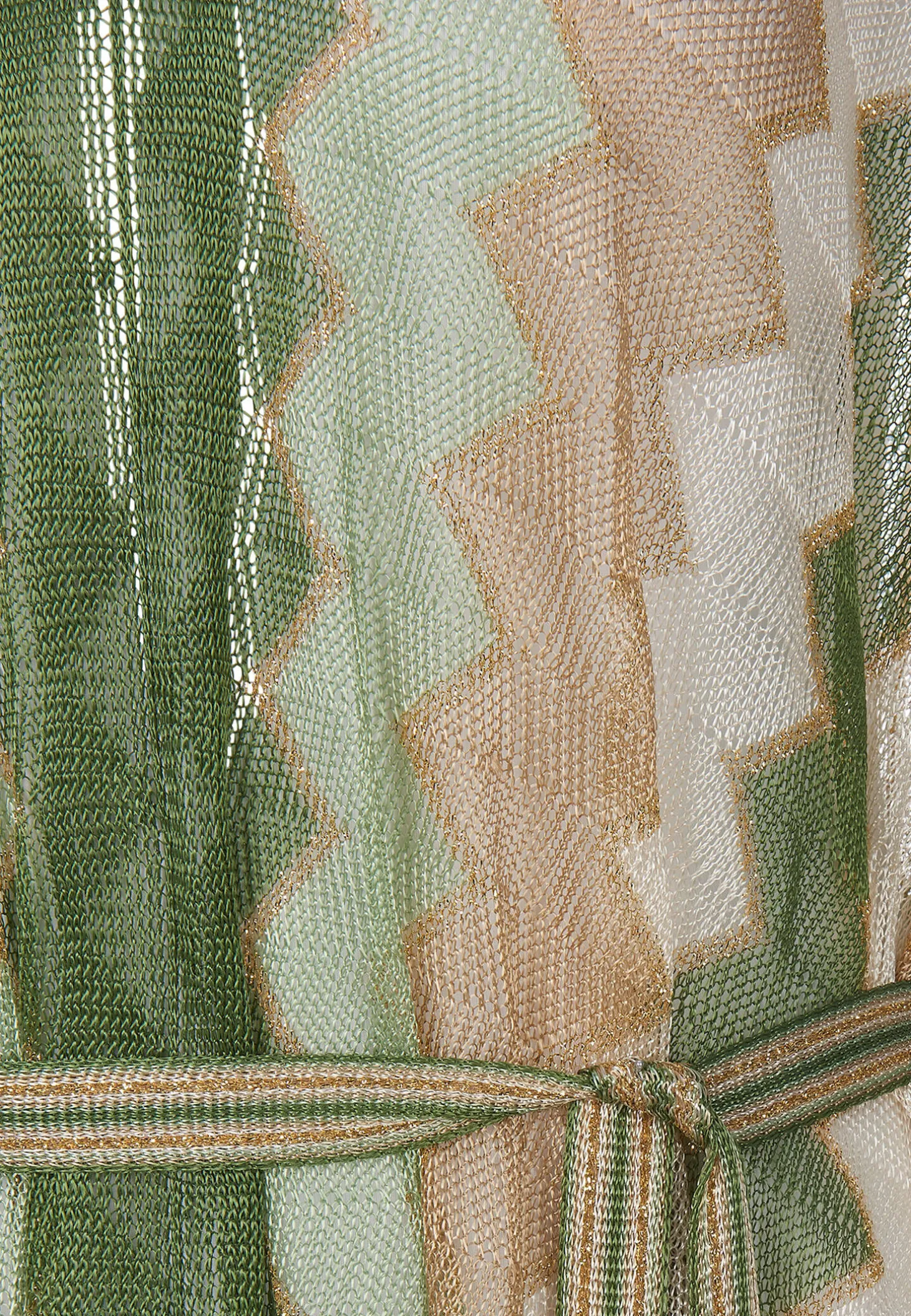 Damen Poncho mit Fransen und Taillengürtel