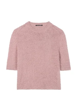 Damen Pullover in Fake-Fur-Optik