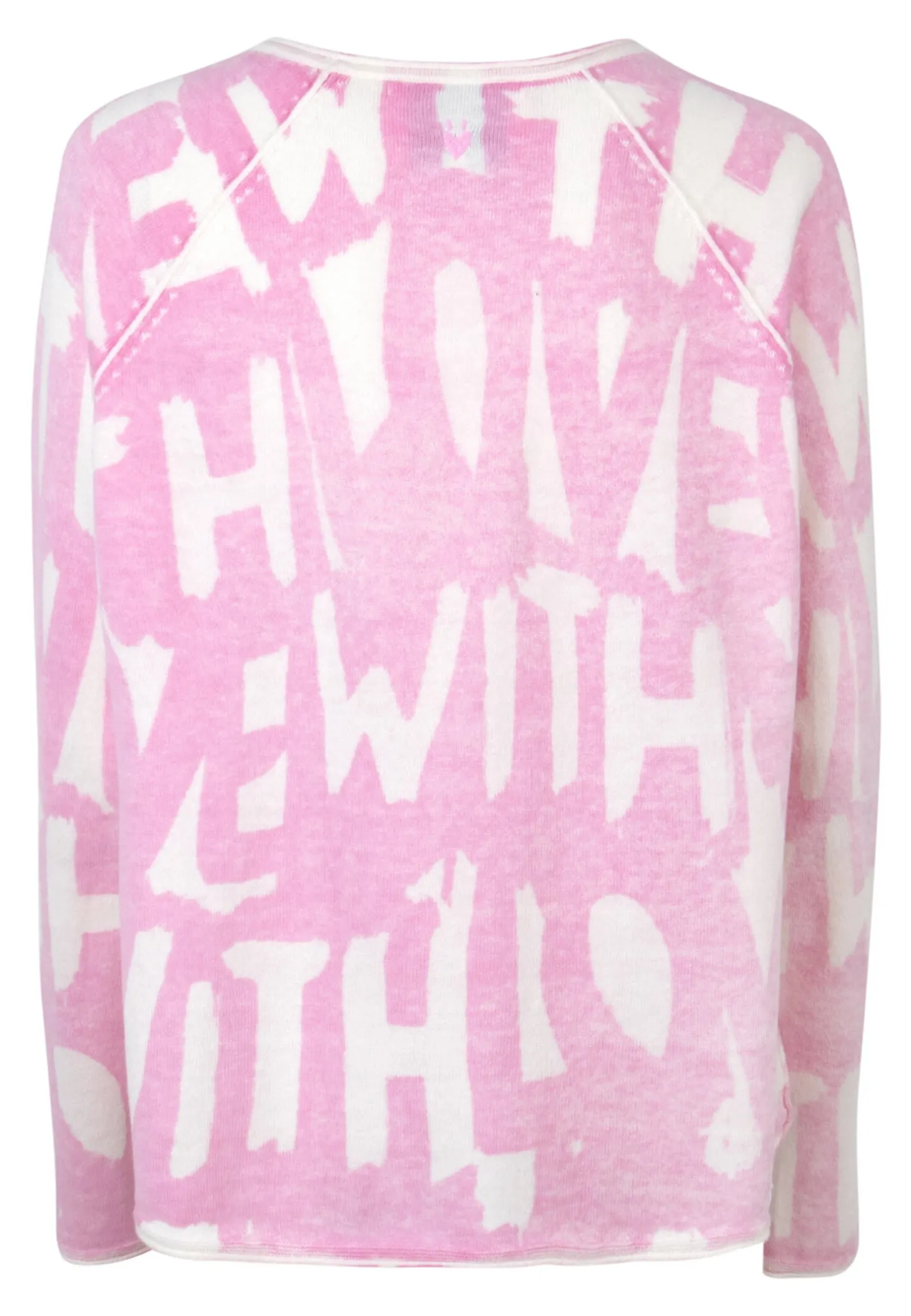 Damen Pullover Langarm mit All-Over Print