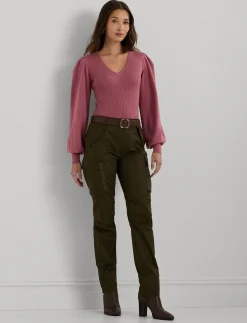 Damen Pullover mit Blousonärmeln