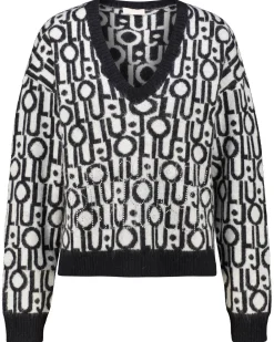 Damen Pullover mit Jacquardlogo