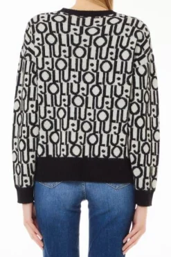 Damen Pullover mit Jacquardlogo