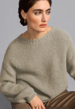 Damen Pullover mit Logo Strick