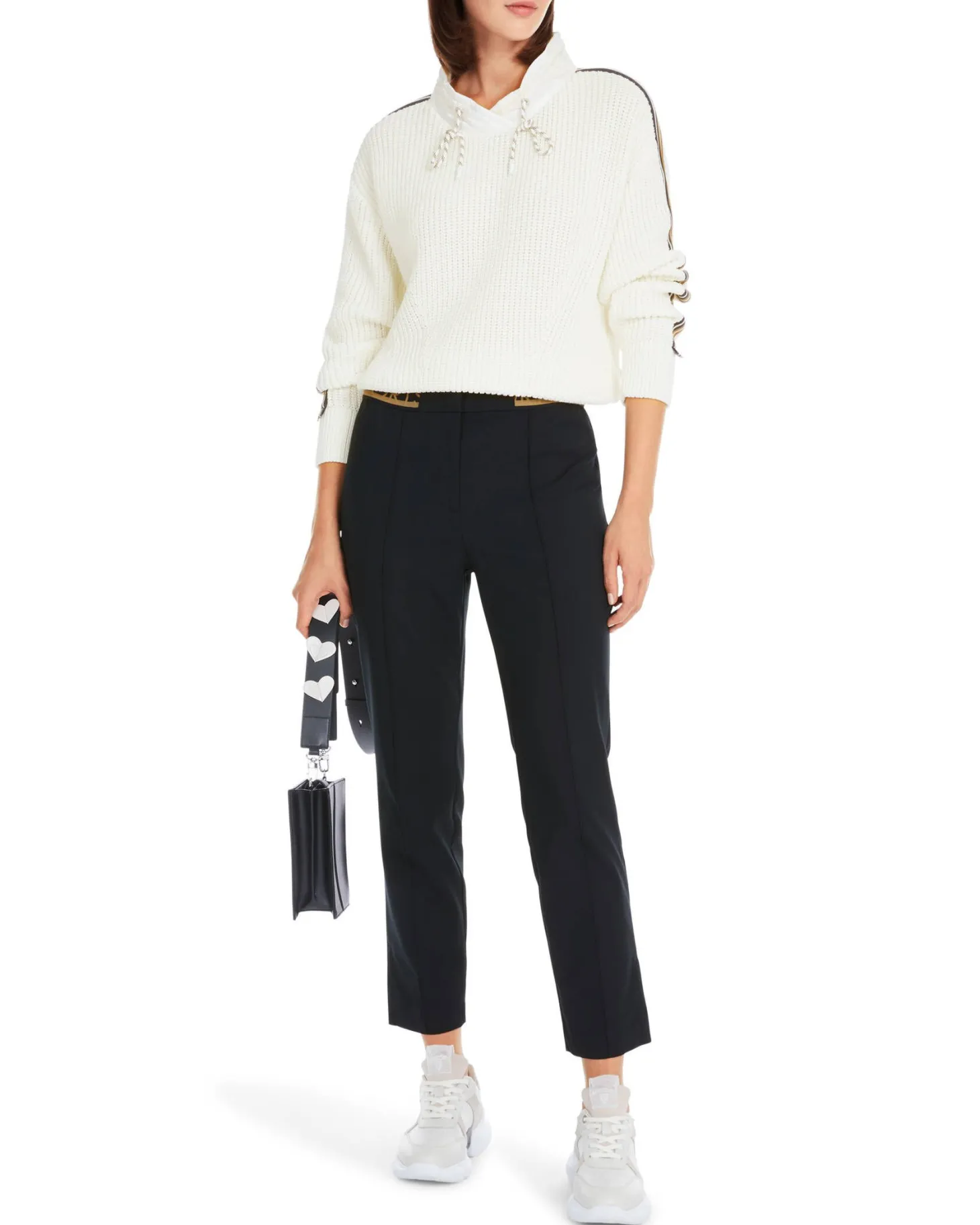 Damen Pullover mit Schalkragen