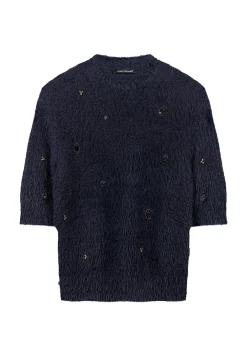 Damen Pullover mit Schmucksteinen