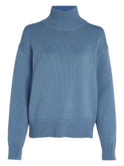 Damen Pullover mit Stehkragen