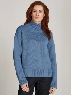 Damen Pullover mit Stehkragen
