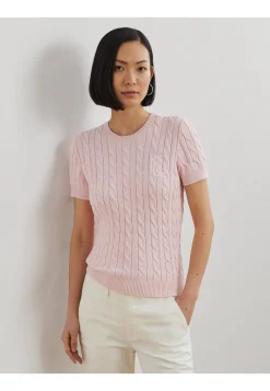 Damen Pullover mit Zopfmuster