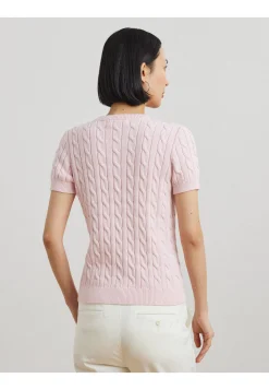 Damen Pullover mit Zopfmuster