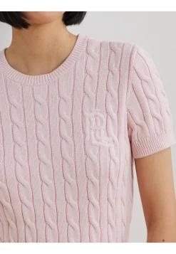 Damen Pullover mit Zopfmuster