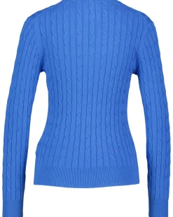 Damen Pullover mit Zopfmuster