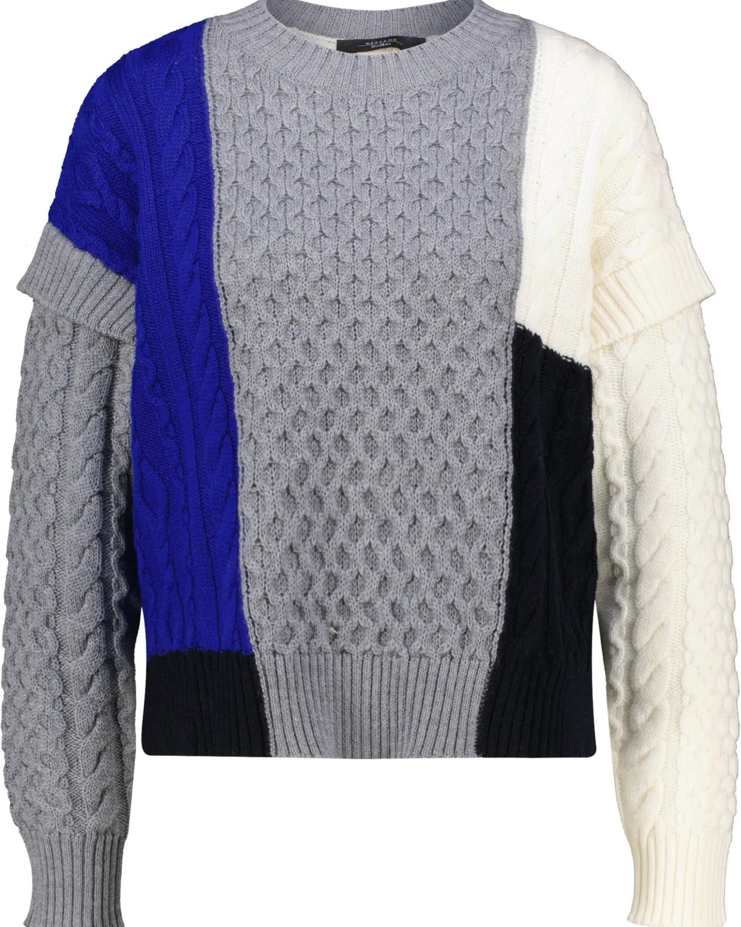 Damen Pullover Patchwork