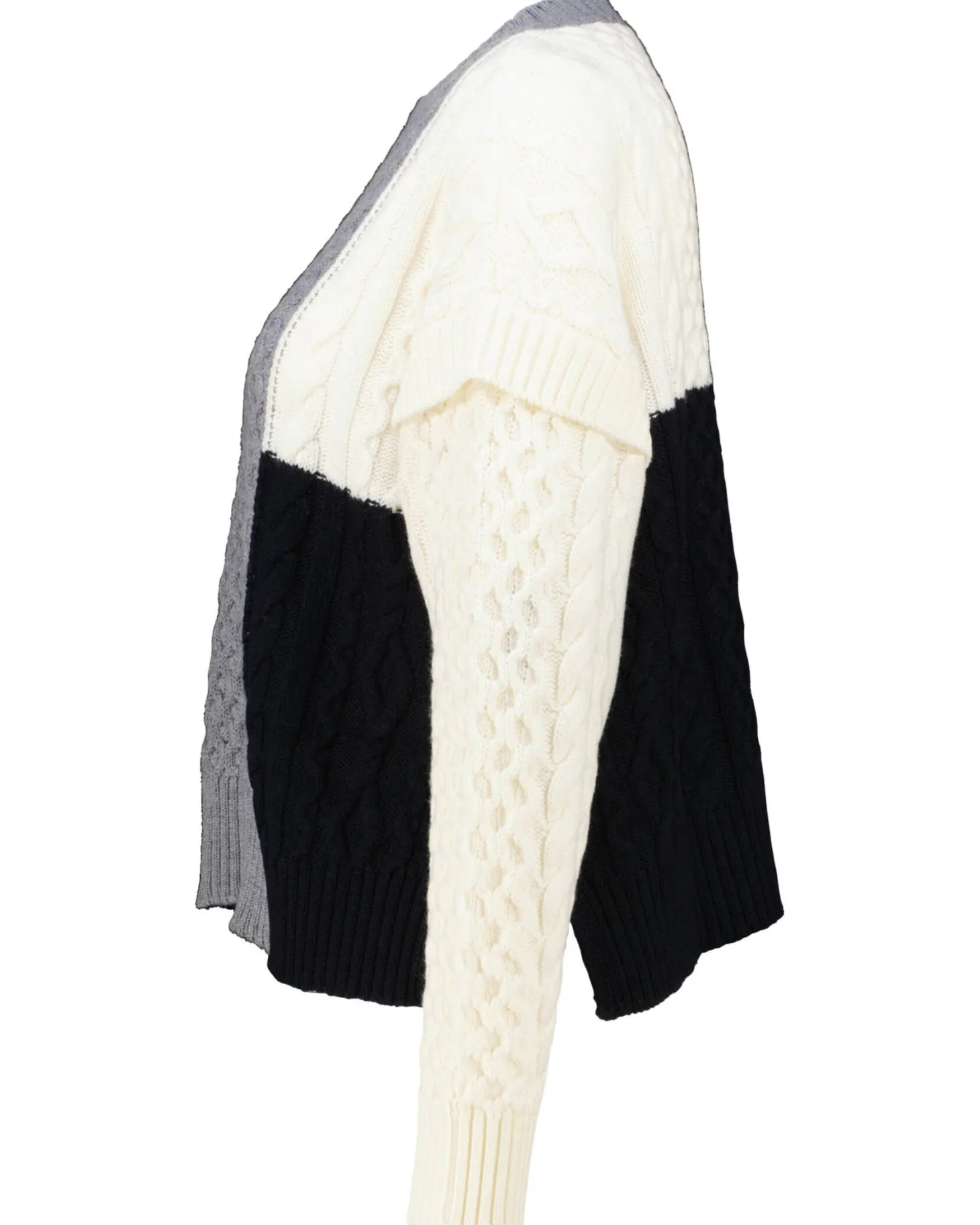 Damen Pullover Patchwork